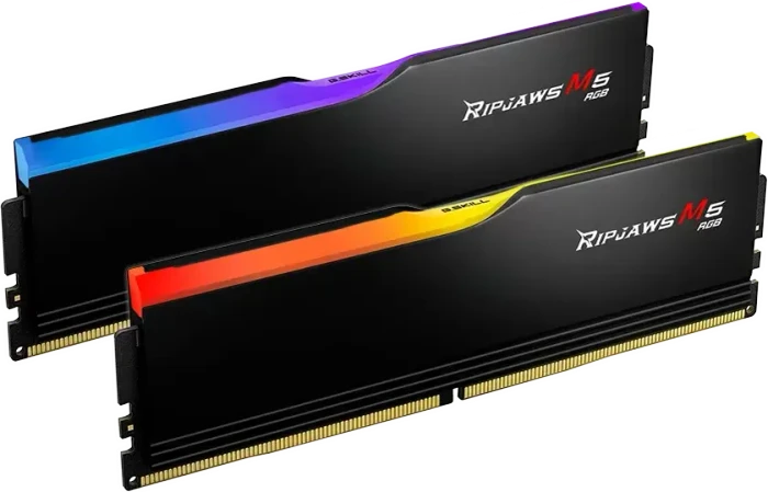 G.Skill Ripjaws M5 RGB schwarz UDIMM 64GB Kit, DDR5-5200, CL34-45-45-108