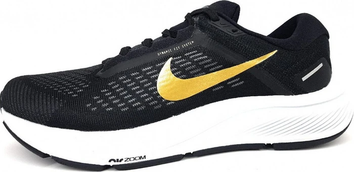 Nike Air Zoom Structure 24 black/anthracite/photon dust/metallic gold coin (Damen)