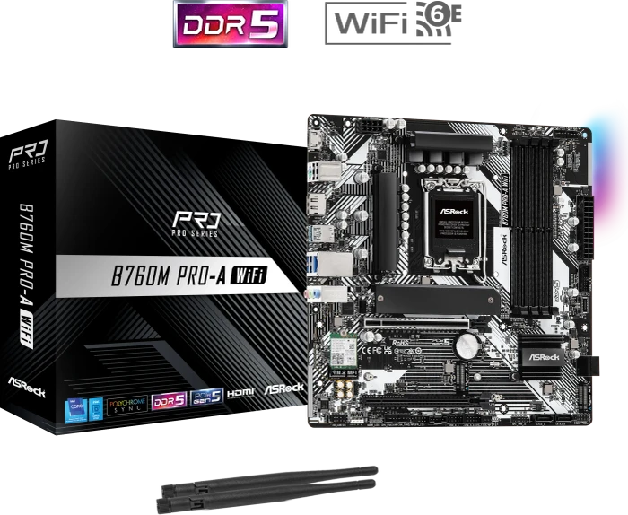 ASRock B760M Pro-A WiFi (Intel 1700)