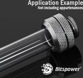 Bitspower HardTube PETG Rohr, 100cm, 12/10mm, klar