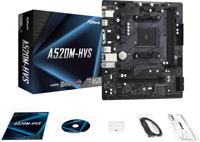 ASRock A520M-HVS (AMD AM4)