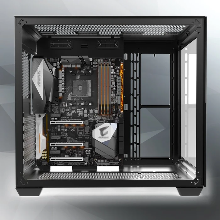 Raijintek Paean C7 TG4 Black, schwarz, Glasfenster