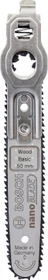 Bosch DIY nanoBLADE Mikro Wood Basic 50 Schwertsägeblatt, 1 Stück