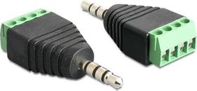DeLOCK 3.5mm Klinke [Stecker] auf 4-Pin-Terminalblock Adapter (65453)