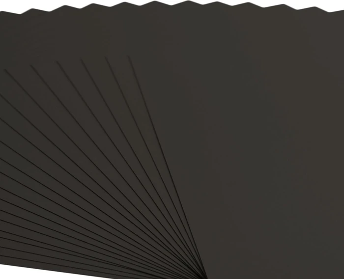 Vaessen Creative Tonkarton, 305x305mm, glatt, schwarz, 20 Blatt