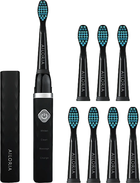 Ailoria Flash Travel schwarz + 8 Aufsteckbürsten