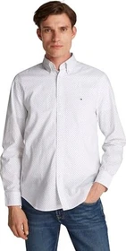 Tommy Hilfiger Flex Regular Fit Polka Dots Hemd langarm weiß (Herren)