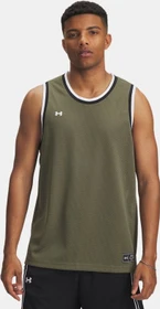 Under Armour Zone Pro Mesh Funktionsshirt ärmellos marine od green/white (Herren)