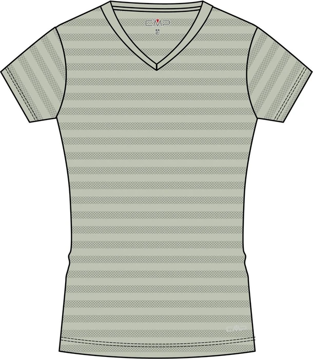 CMP Horizontal Mesh Funktionsshirt kurzarm weiß (Damen)