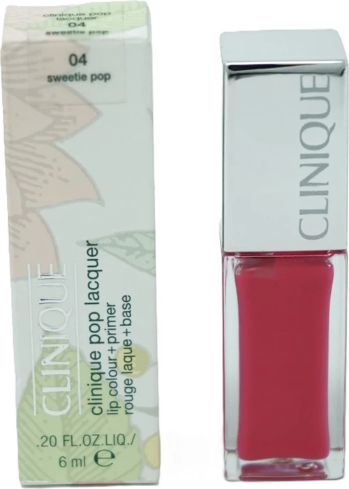 Clinique Pop Lacquer Lip Colour and Primer Lipgloss Sweetie Pop, 6.5ml