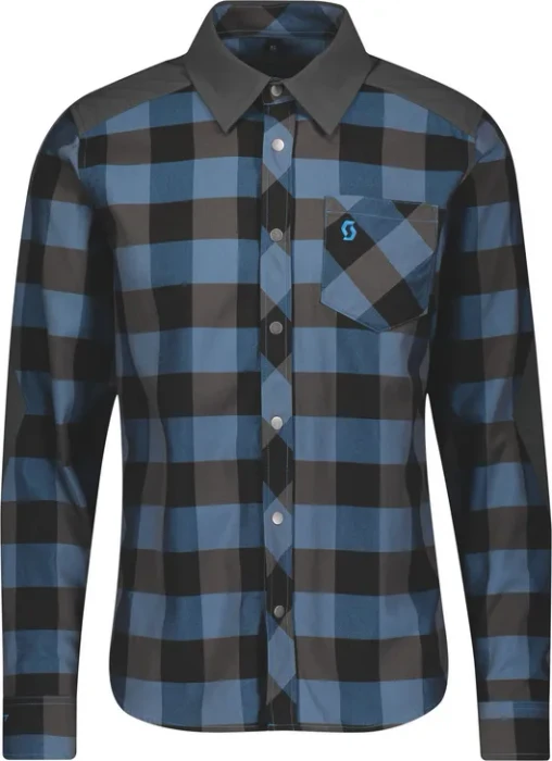 Scott Trail Flow Check Trikot langarm (Herren)