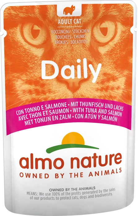 almo nature Daily Cats, Thun und Lachs, 4.20kg (60x 70g)