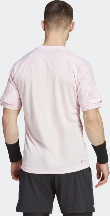 adidas Melbourne Ergo Tennis Heat.RDY Raglan Funktionsshirt kurzarm clear pink (Herren)