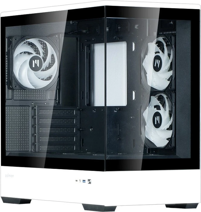 Zalman P30 BW, weiß/schwarz, Glasfenster