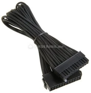 BitFenix Alchemy 24-Pin ATX Verlängerung 30cm, sleeved schwarz
