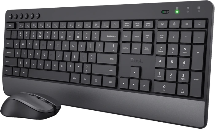 Trust Trezo Comfort Wireless Keyboard & Mouse Set, schwarz, USB, DE