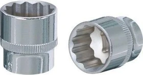 KS Tools CHROMEplus Außenzwölfkant Steckschlüssel 3/8", 10x28mm