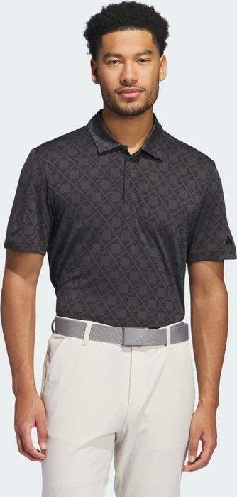 adidas Ultimate365 Tour Heat.RDY Jacquard Poloshirt kurzarm schwarz (Herren)