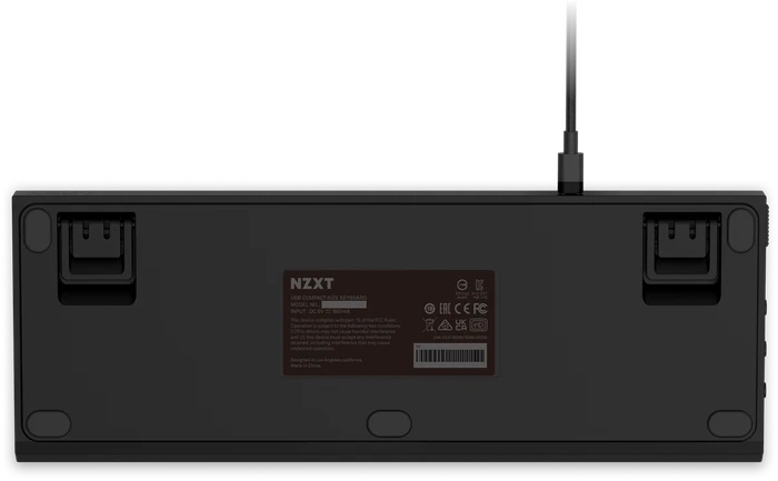 NZXT Function MiniTKL, matt, LEDs RGB, hot-swap, weiß, Gateron RED, USB, DE