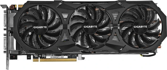 GIGABYTE GeForce GTX 980 Windforce 3X, 4GB GDDR5, 2x DVI, HDMI, 3x DP