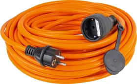 as-Schwabe Polyurethan Verlängerungskabel IP44 orange/schwarz, H07BQ-F 3G1.5, 50m