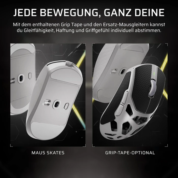 Corsair Sabre v3 Pro PureVector MG Ultralight Wireless, Magnesium, weiß, USB