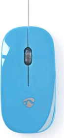 Nedis Wired Optical Mouse, blau, USB