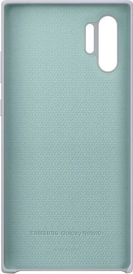 Samsung Silicone Cover für Galaxy Note 10+ silber