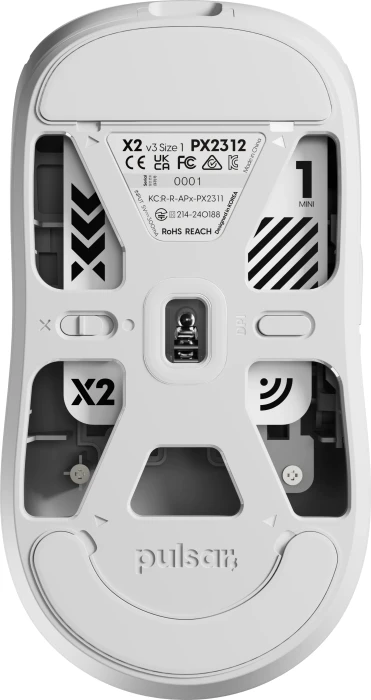 Pulsar Gaming Gears X2 v3 Mini Wireless weiß, USB