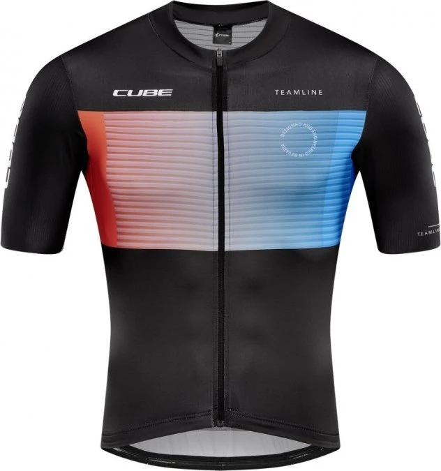 Cube Teamline Trikot kurzarm schwarz/blau/weiß (Herren)