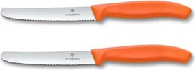 Victorinox Swiss Classic Tomaten- und Tafelmesser 11cm orange, 2 Stück