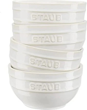 Zwilling Staub Ceramique Schale 400ml elfenbein-weiß, 4 Stück