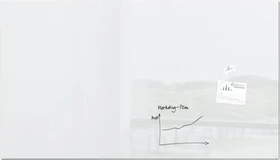 Sigel Artverum Glas-Magnetboard, super-weiß, 240x120cm