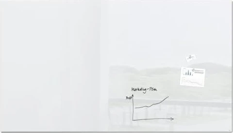 Sigel Artverum Glas-Magnetboard, super-weiß, 240x120cm