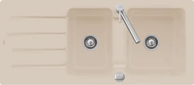 Villeroy & Boch Architectura 1160x510mm Einbau Becken reversibel mit Ablauffernbedienung almond
