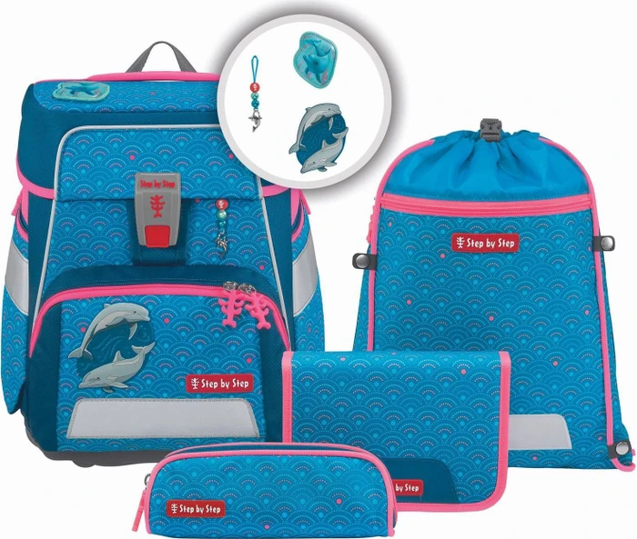 Step by Step Space Dolphin Pippa Schultaschen-Set, 5-tlg.