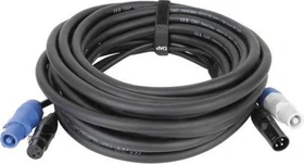 DAP Audio FP20 Hybrid Cable - Power Pro & 3-pin XLR, 15m schwarz