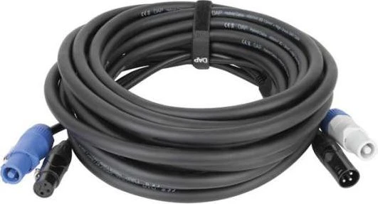DAP Audio FP20 Hybrid Cable - Power Pro & 3-pin XLR, 15m schwarz