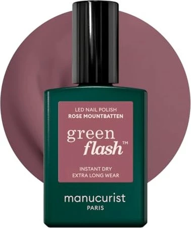 Manucurist Green Flash Gel Nagellack rose mountbatten, 15ml