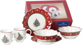 Villeroy & Boch Toy's Delight Breakfast for two Frühstücksservice rot, 6-tlg.