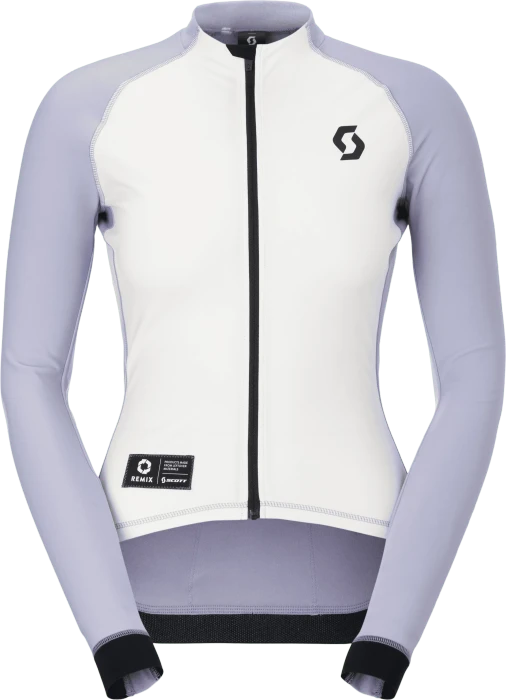 Scott RC Pro Warm LS-Remix Trikot langarm cotton white/heather purple (Damen)