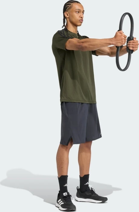 adidas Train Essentials 3-Stripes Training Funktionsshirt kurzarm night cargo/black (Herren)