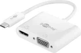 Wentronic Goobay Multiport-Adapter HDMI, VGA, USB-C 3.0 [Stecker] (52430)