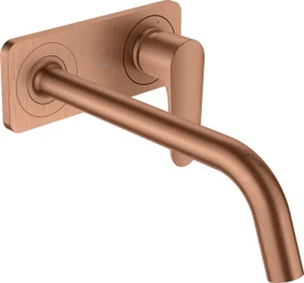 Hansgrohe Axor Citterio M Waschbeckenarmatur mit Platte 227mm brushed red gold
