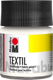 Marabu Textilfarbe, weiß, 50ml