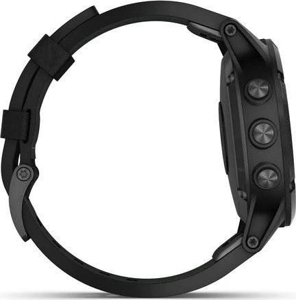 Garmin Fenix 5 Plus Sapphire schwarz mit Lederarmband