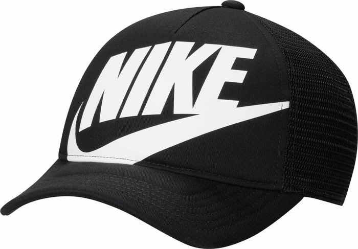 Nike Strukturierte Rise Trucker Kappe schwarz/weiß (Junior)