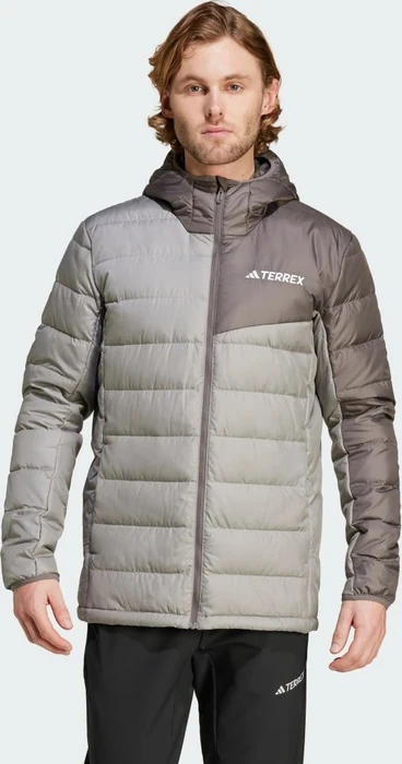 adidas Terrex Multi Light Hooded Daunen Jacke charcoal solid grey/charcoal (Herren)