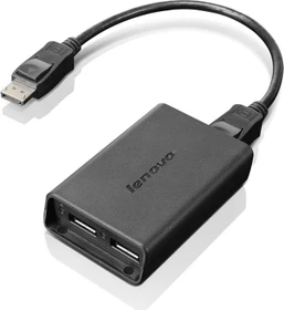 Lenovo DisplayPort to Dual DisplayPort Adapter, 2x DisplayPort 1.2