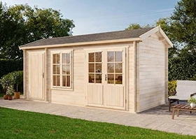 Alpholz Gartenhaus Bolton 28 XL 540x280cm natur